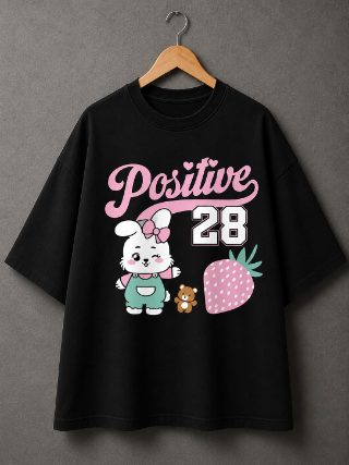 Positive 99 graphic oversized t-shirt