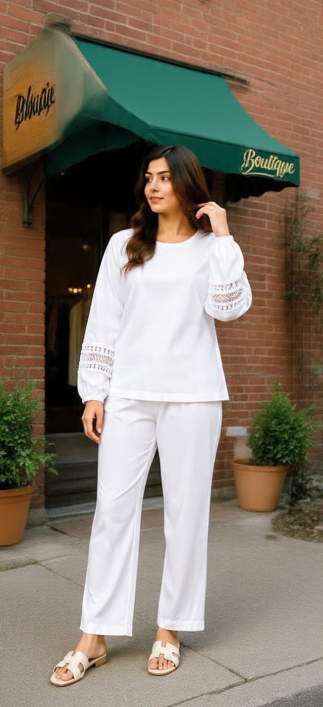 White lace top