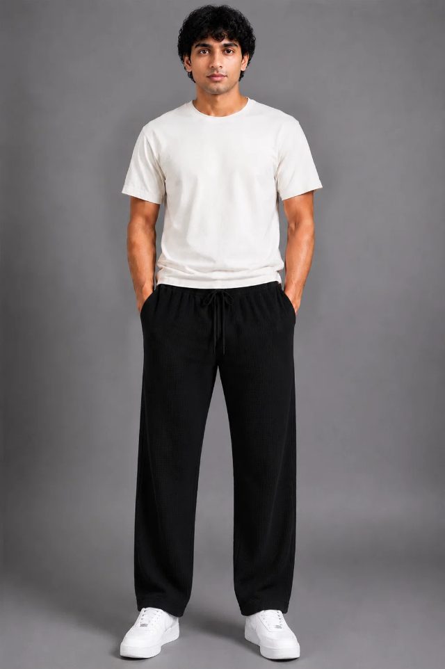 Waffle trousers